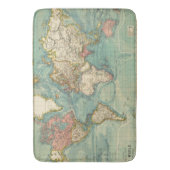 ヴィンテージ世界地図 バスマット (正面縦)