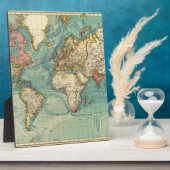 ヴィンテージ世界地図 フォトプラーク (側面)