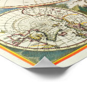 ヴィンテージ世界地図 ポスター (角)