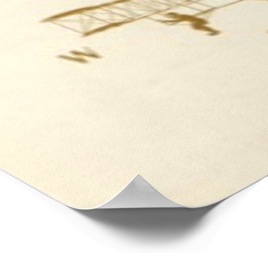 ヴィンテージ世界地図 ポスター (角)