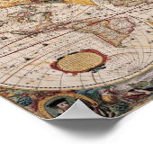 ヴィンテージ世界地図 ポスター (角)