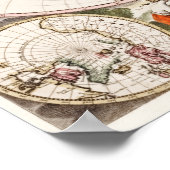 ヴィンテージ世界地図 ポスター (角)