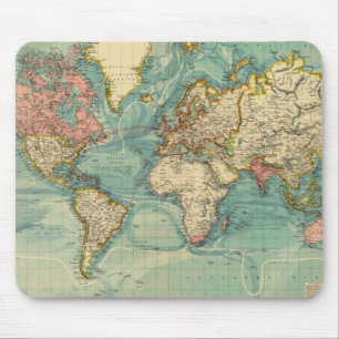 ヴィンテージ世界地図 マウスパッド