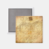 ヴィンテージ世界地図 マグネット (正面/裏面)