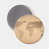 ヴィンテージ世界地図 マグネット (正面/裏面)