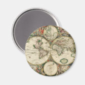 ヴィンテージ世界地図 マグネット (正面/裏面)