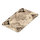 ヴィンテージ世界地図 マグネット (左側)