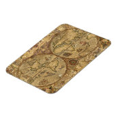 ヴィンテージ世界地図 マグネット (左側)