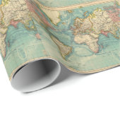 ヴィンテージ世界地図 ラッピングペーパー (ロールコーナー)