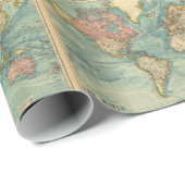 ヴィンテージ世界地図 ラッピングペーパー (ロールコーナー)