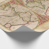 ヴィンテージ世界地図 ラッピングペーパー (角)