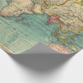 ヴィンテージ世界地図 ラッピングペーパー (角)