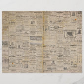 ヴィンテージ世界地図 古い紙のジャンクジャーナルページ (裏面)