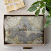 ヴィンテージ世界地図 薄葉紙 (ギフト)