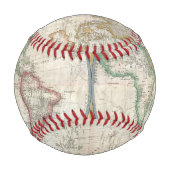 ヴィンテージ世界地図 野球ボール (裏面)