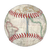 ヴィンテージ世界地図 野球ボール (正面)