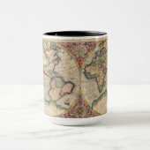 ヴィンテージ世界地図 1609 マグカップ (中央)