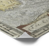 ヴィンテージ世界地図（1651年） ポスター (角)