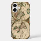 ヴィンテージ世界地図 1689 Case-Mate iPhoneケース (裏面)