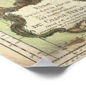 ヴィンテージ世界地図(1778) ポスター (角)