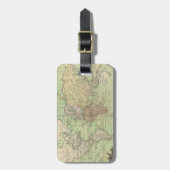 ヴィンテージ世界地図(1778) ラゲッジタグ (正面縦)