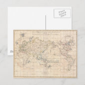 ヴィンテージ世界地図（1799年） ポストカード (正面/裏面)