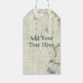 ヴィンテージ世界地図（1801年） ギフトタグ (裏面)