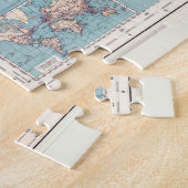 ヴィンテージ世界地図(1897年) ジグソーパズル (側面)