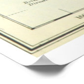 ヴィンテージ世界地図（1899年） ポスター (角)