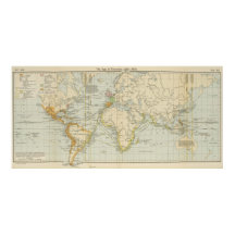 ヴィンテージ世界地図（1911年） 2