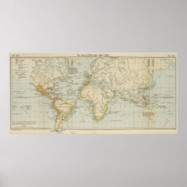 ヴィンテージ世界地図（1911年） 2 ポスター