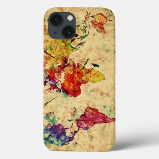 ヴィンテージ世界地図 Case-Mate iPhoneケース (裏面)