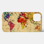 ヴィンテージ世界地図 Case-Mate iPhoneケース (裏面 (横))
