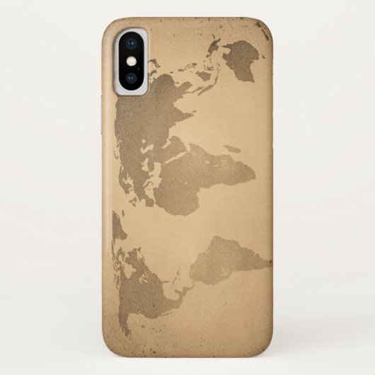 ヴィンテージ世界地図 Case-Mate iPhoneケース (裏面)