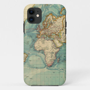 ヴィンテージ世界地図 iPhone 11 ケース