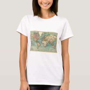 ヴィンテージ世界地図 Tシャツ