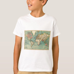 ヴィンテージ世界地図 Tシャツ