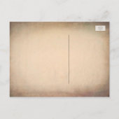 ヴィンテージ世界地図Old日付を保存 案内ポストカード (裏面)