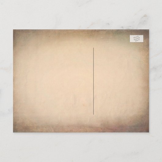 ヴィンテージ世界地図Old日付を保存 案内ポストカード (裏面)