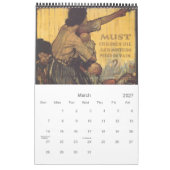 ヴィンテージ世界大戦ポスターカレンダー2013 カレンダー (3月 2027)