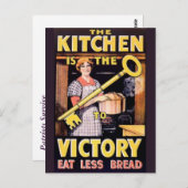 ヴィンテージ世界大戦ワンビクトリーポスター ポストカード (正面/裏面)