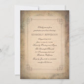 ヴィンテージ世界旅行地図卒業パーティー 招待状 (裏面)