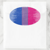 ヴィンテージ両性Pride.png 楕円形シール (バッグ)