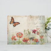 ヴィンテージ両面バタフライスクラップブック紙 (スタンド正面)