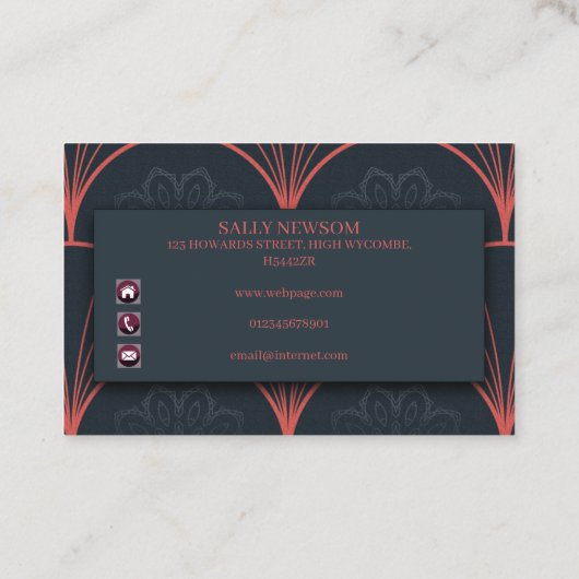 ヴィンテージ両面名刺 名刺 (裏面)