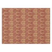 ヴィンテージ中世のグリフィンと孔雀パターン テーブルクロス (正面(横))