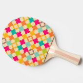 ヴィンテージ中世のロゼットパターン 卓球ラケット (横)