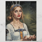 ヴィンテージ中世の花嫁ティアラスクラップブック紙 (正面)