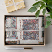 ヴィンテージ中世クリスマスコラージュ 薄葉紙 (ギフト)