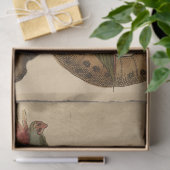 ヴィンテージ中世グリーンドラゴンデコパージュ 薄葉紙 (ギフト)